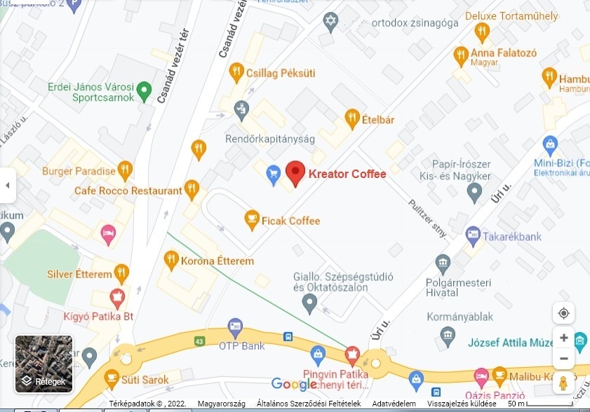 Kávézónk a térképen